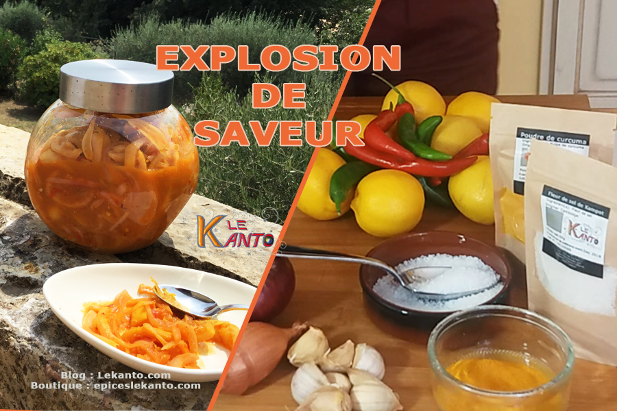 Citron confit du nord de Madagascar Curcuma