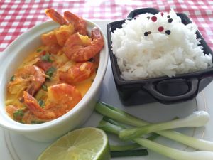 Crevettes grises sauce 3 poivres de Madagascar