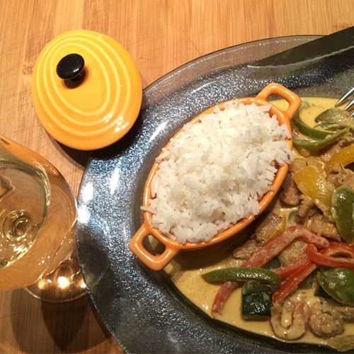 Le Curry rouge thaïlandais en poudre Recette de poulet au curry rouge Thaïlandais en poudre