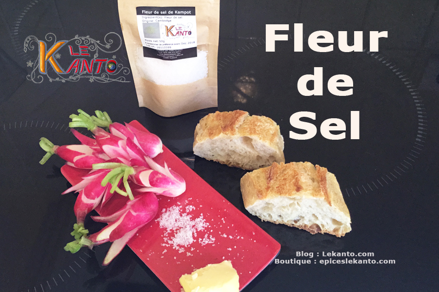 Sel de Cambodge plus doux et bon pour la santé Fleur de sel pour croque en sel