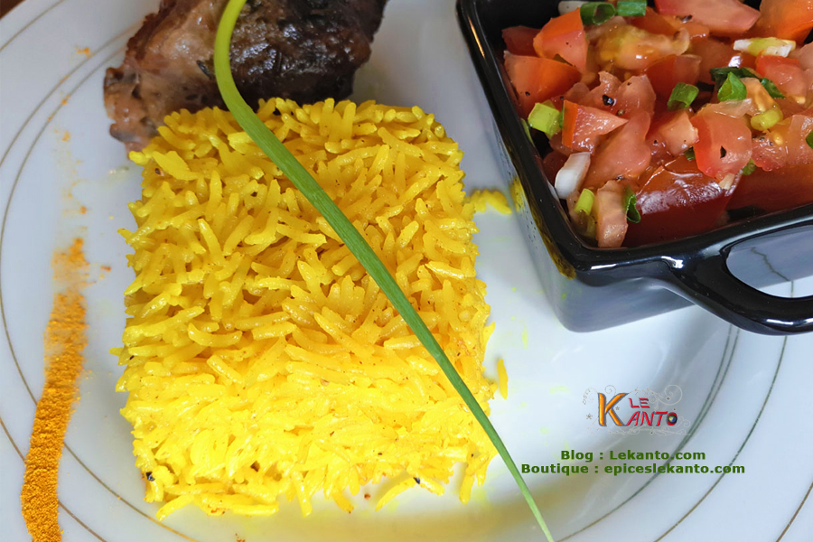 Riz curcuma au lait de coco Curcuma