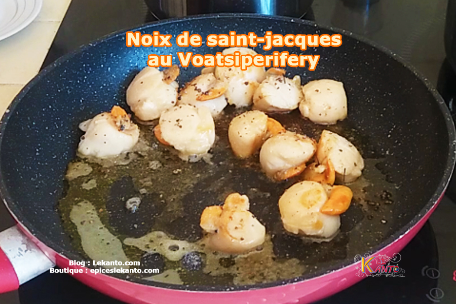 Noix de Saint-Jacques au voatsiperifery voatsiperifery