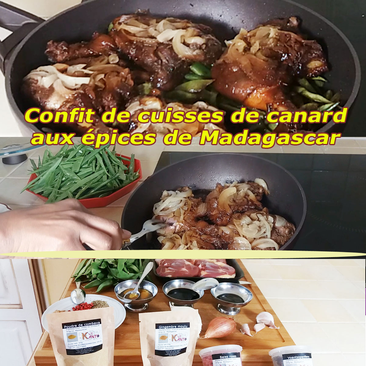 Cliquez pour voir la recette de canard confit aux épices