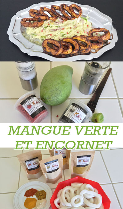 La recette d'Achards de mangue verte en vidéo