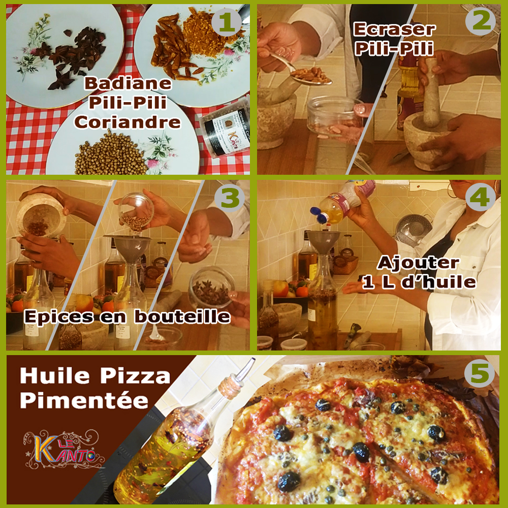 Good épices Dosette Huile Pizza Pimente 4ml boite 1000 sticks