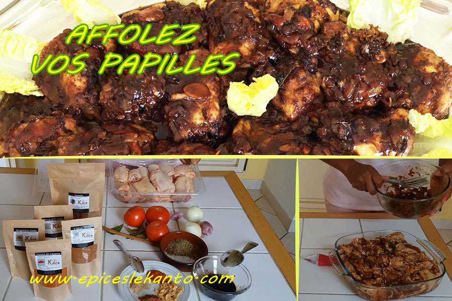 L'ail en lamelle dans mon poulet au caramel