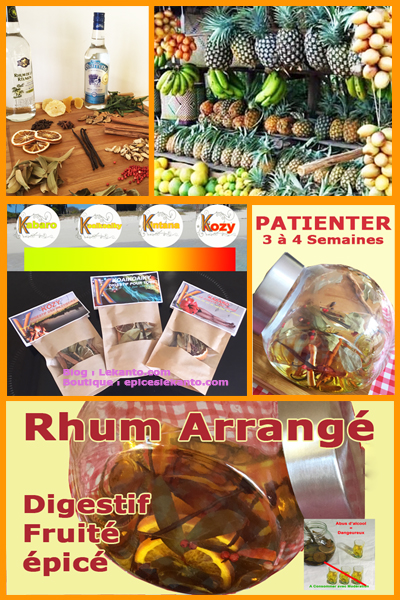 Plus qu'une Tradition, c'est une culture Etape de préparation du Rhum arrangé